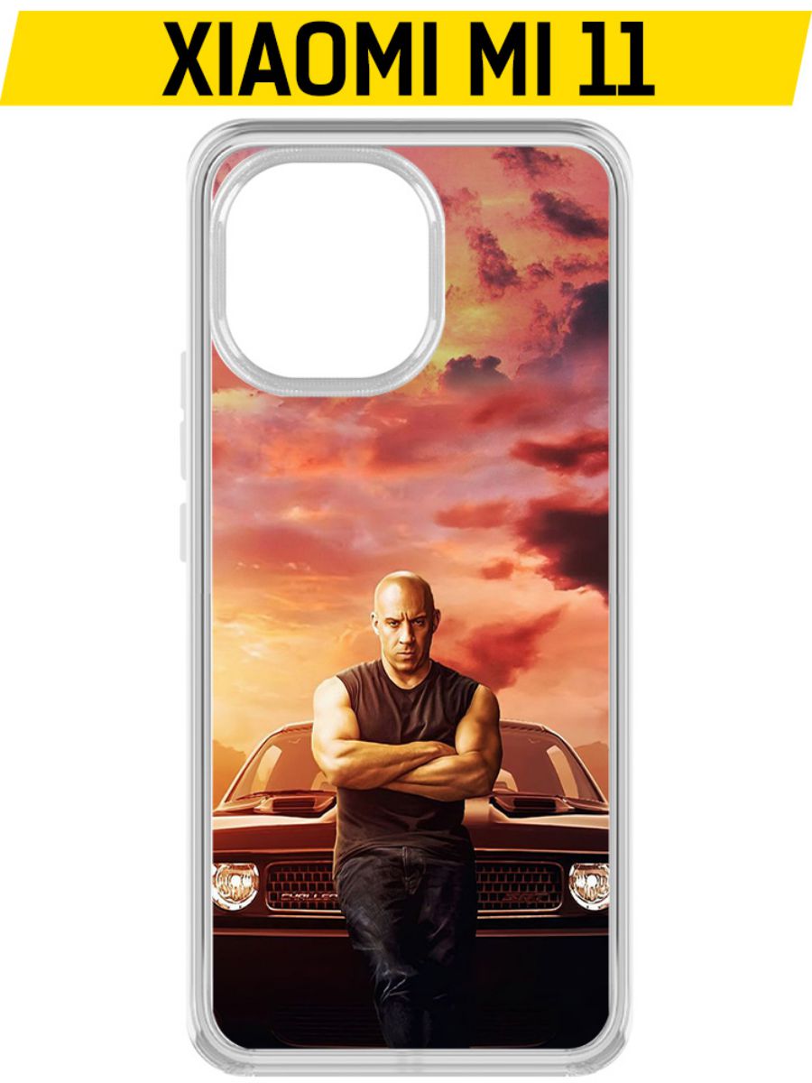 

Чехол-накладка Krutoff Clear Case Форсаж. Доминик Торетто для Xiaomi Mi 11, Прозрачный