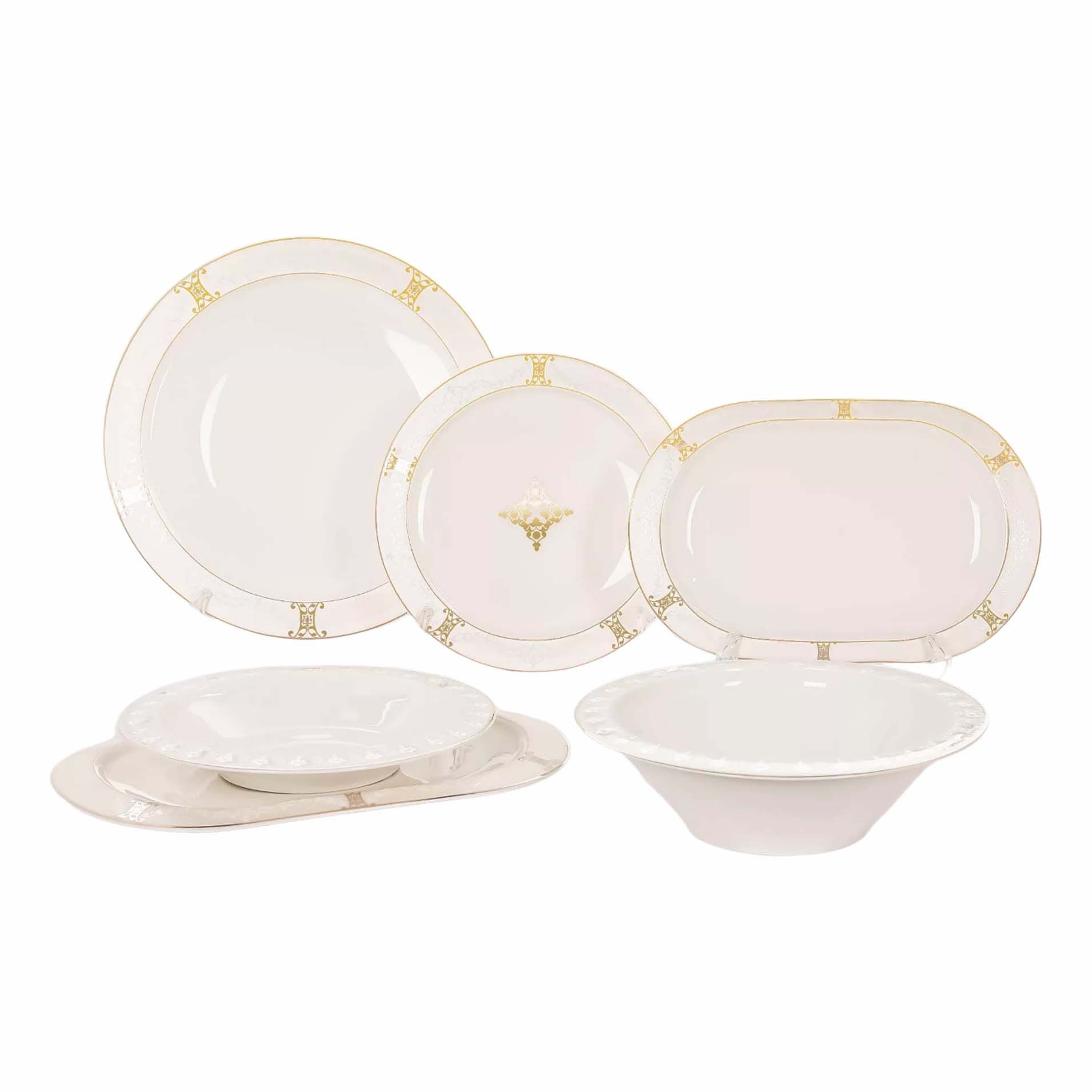 

Столовый сервиз Macbeth bone porcelain Regalia 6 персон 21 предмет, Белый