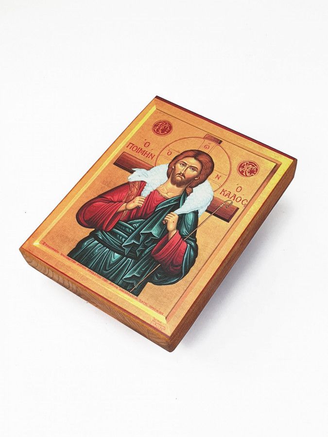 

Икона Пастырь добрый, под старину, 10х13 см