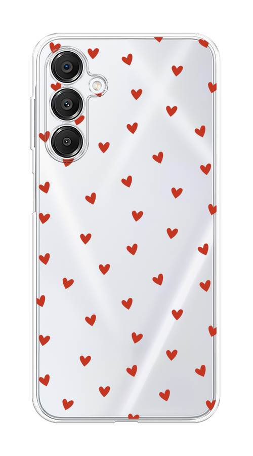 

Чехол на Samsung Galaxy A16 "Red hearts", Красный;прозрачный, 2110250-1