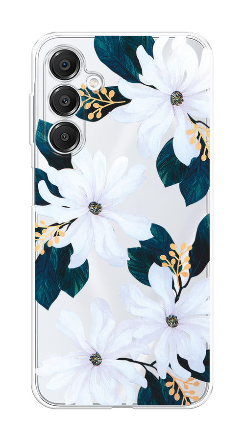 

Чехол на Samsung Galaxy A16 "Delilah Flower", Зеленый;белый, 2110250-1