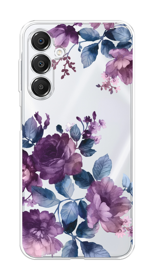 

Чехол на Samsung Galaxy A16 "Purple Blossoms", Синий;фиолетовый, 2110250-1
