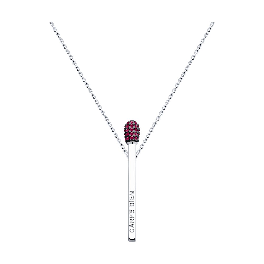 

Колье из серебра с корундом 55 см SOKOLOV 94070363, 94070363