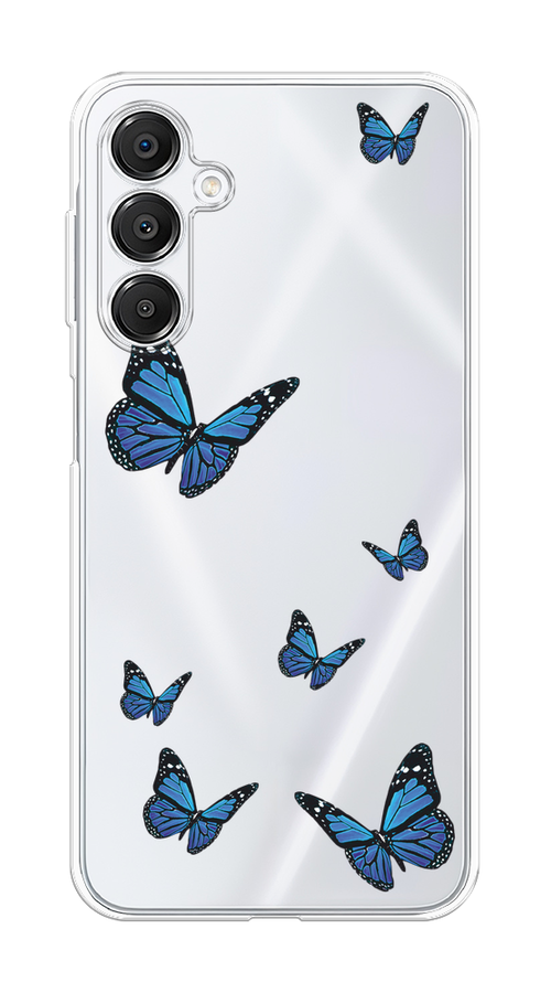 

Чехол на Samsung Galaxy A16 "Blue butterflies", Синий;черный, 2110250-1