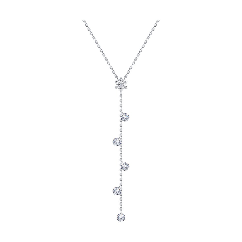 

Колье из серебра с фианитом 50 см SOKOLOV 94070560, 94070560