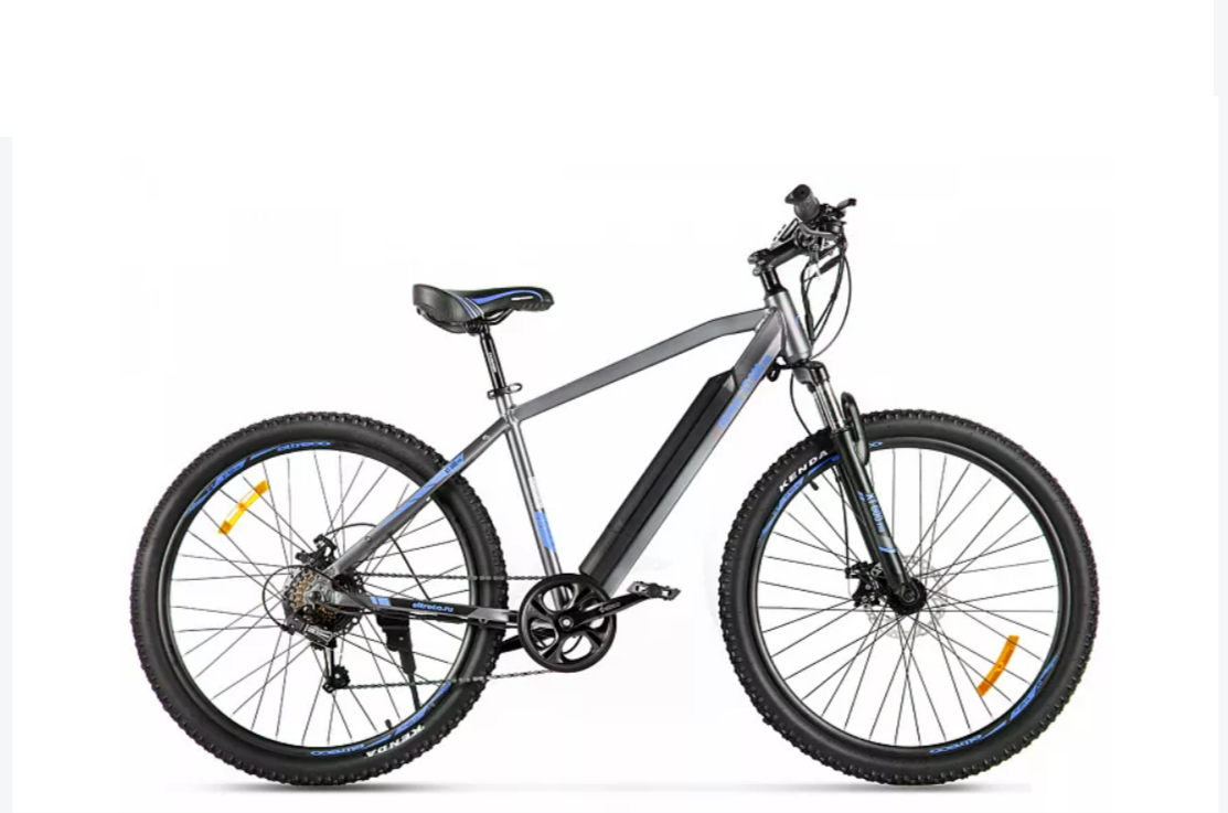 Электровелосипед Eltreco XT 600 Pro 2024 серо-синий
