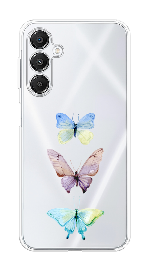 

Чехол на Samsung Galaxy A16 "Акварельные бабочки", Бирюзовый;розовый, 2110250-1
