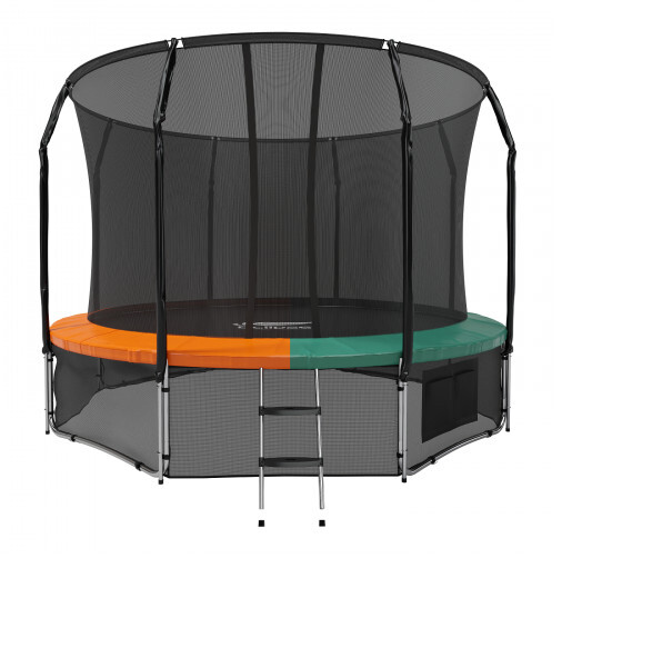 

Батут Eclipse Space с сеткой и лестницей 305 см, green/orange, Space