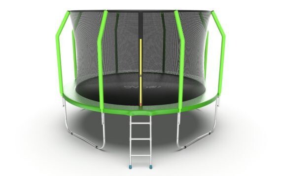 фото Батут evo jump cosmo 12ft green lowernet + сетка