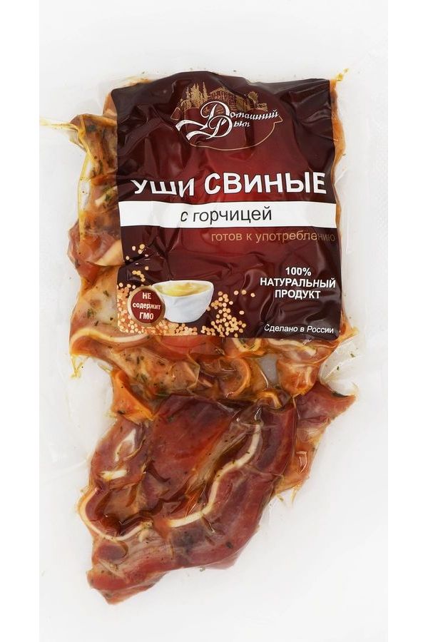 

Уши Домашний дым Классические свиные варено–копченые 100 г
