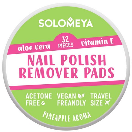 фото Салфетки для снятия лака solomeya acetone free 32 шт