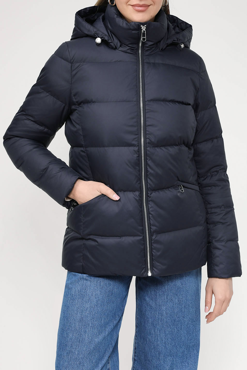 

Куртка женская Tommy Hilfiger WW0WW38934 синяя S, Синий, WW0WW38934