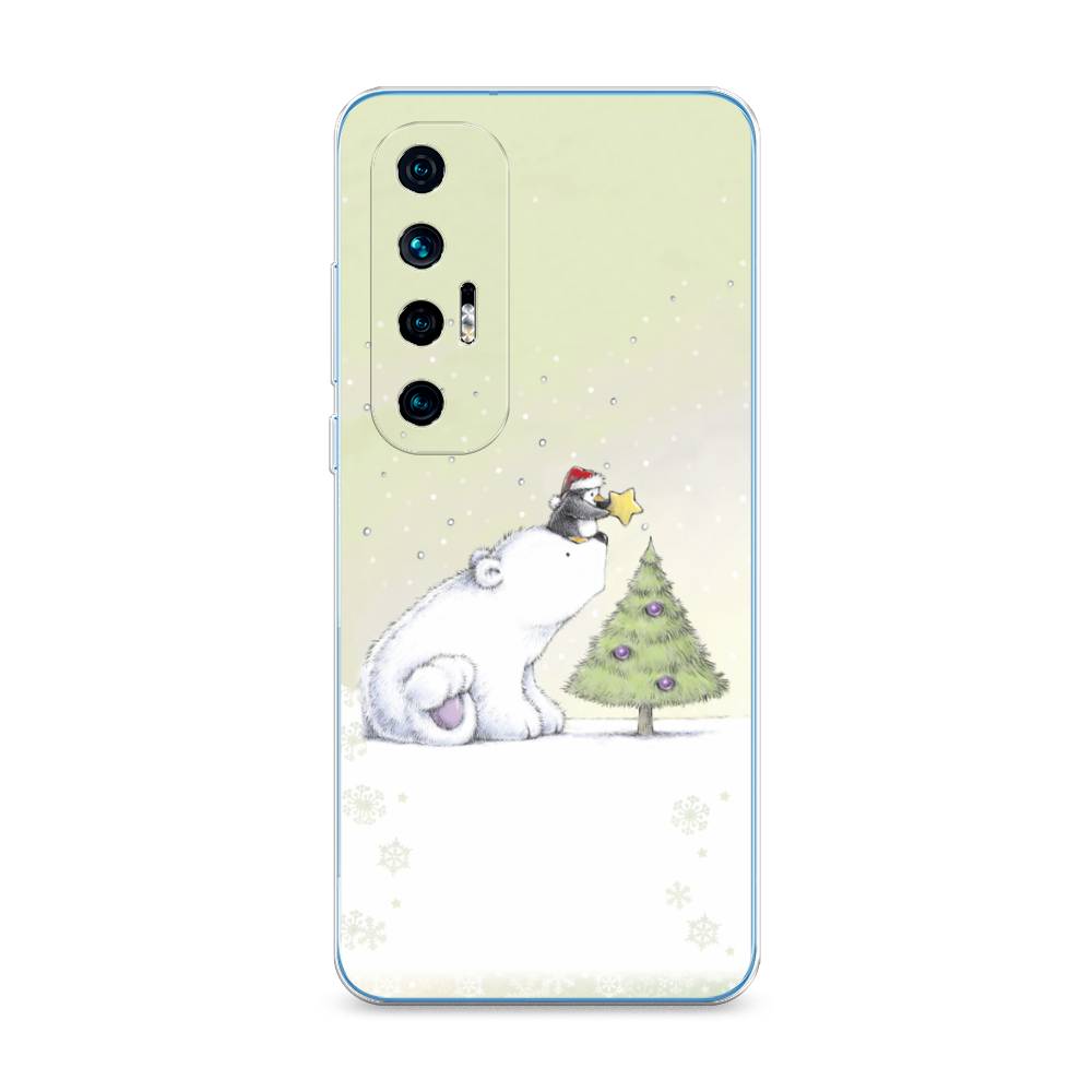 

Чехол на Xiaomi Mi 10S "Украшение елки", Белый;бежевый, 310550-5