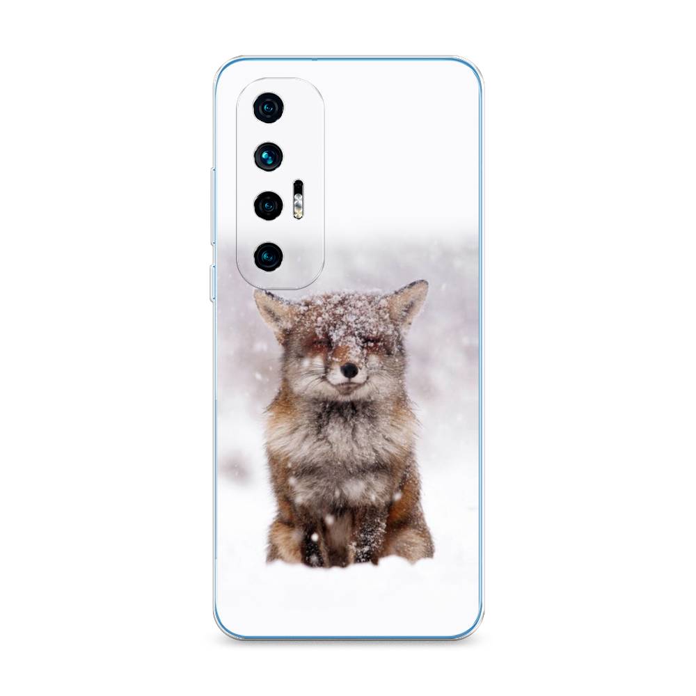 

Чехол на Xiaomi Mi 10S "Зимняя лиса", Белый;серый;коричневый, 310550-1