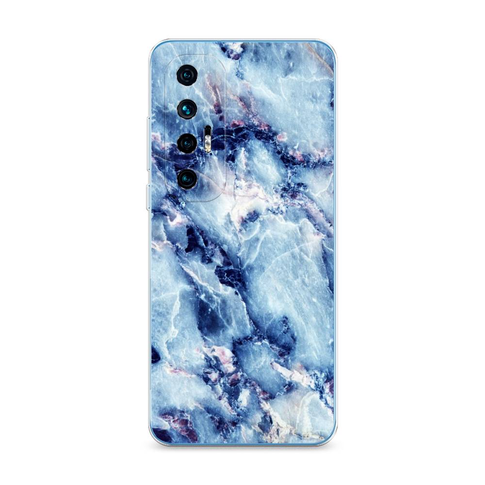 

Чехол на Xiaomi Mi 10S "Мрамор с синими прожилками", Синий, 310550-3
