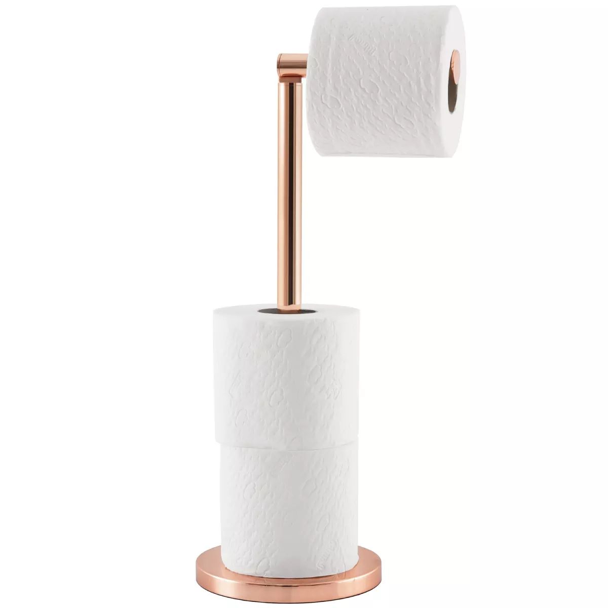 Держатель для туалетной бумаги напольный Tatkraft Tess, розовое золото