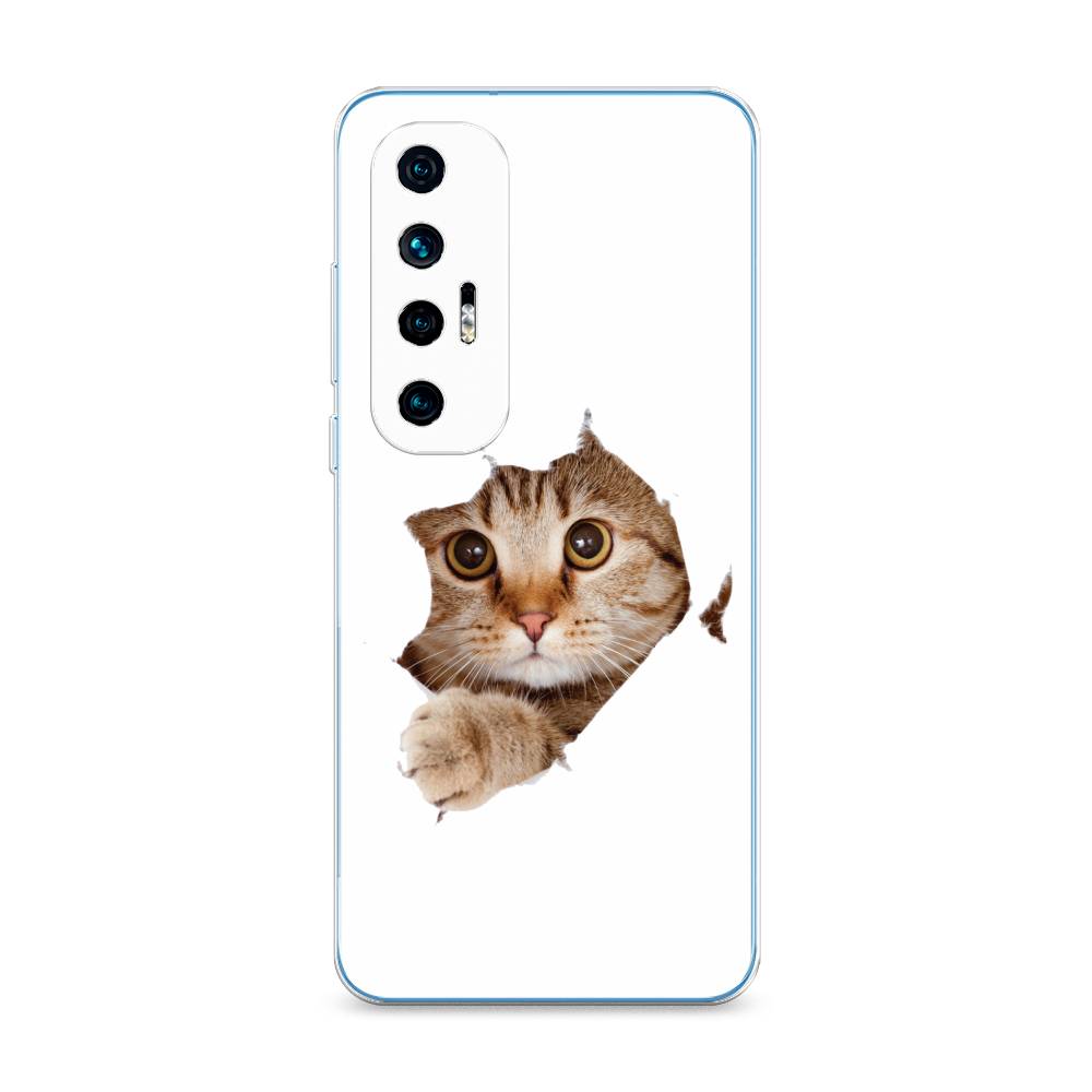 

Чехол на Xiaomi Mi 10S "Кот и бумага", Белый;коричневый, 310550-1