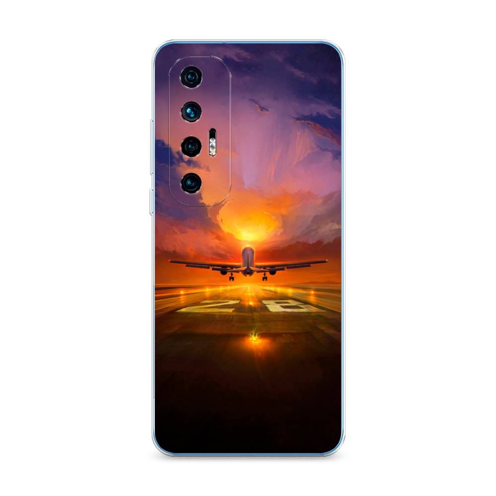 

Чехол на Xiaomi Mi 10S "Самолет на посадке", Оранжевый;синий, 310550-6
