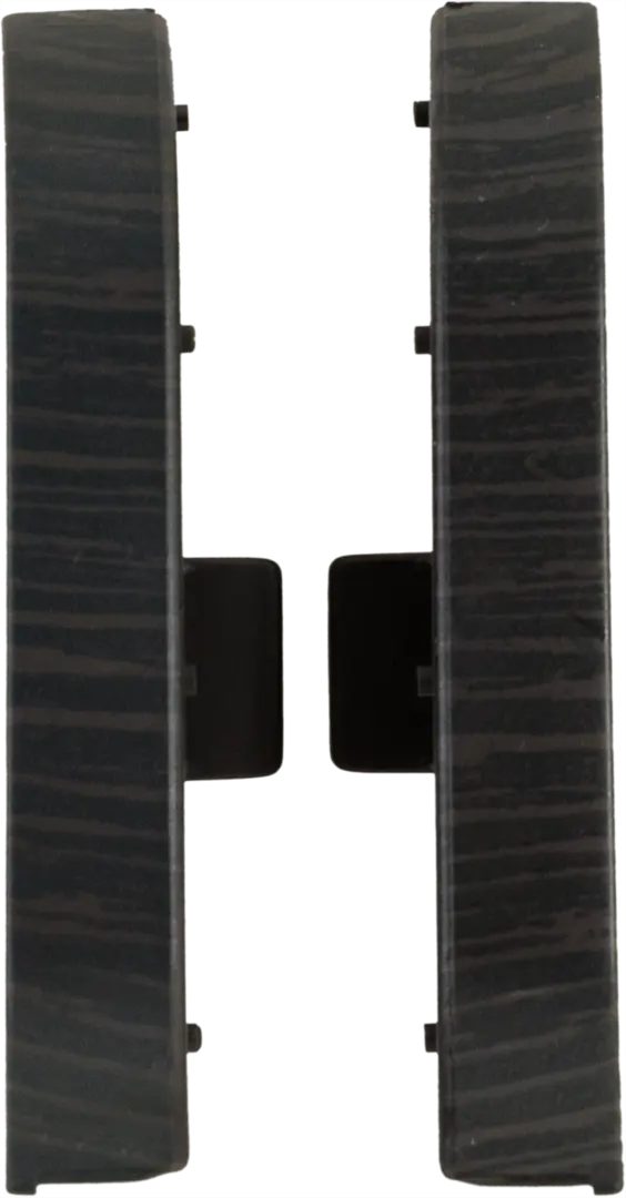 Заглушка для плинтуса левая и правая «Венге», высота 62 мм, 2 шт. заглушка правая pvc stair d r arlight 015474
