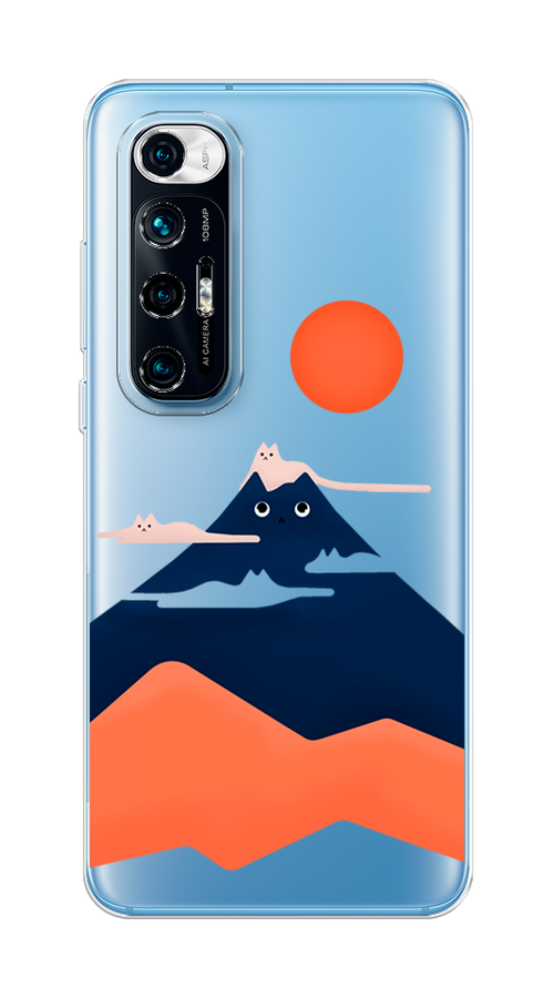 

Чехол на Xiaomi Mi 10S "Кот-гора", Черный;оранжевый, 310550-4