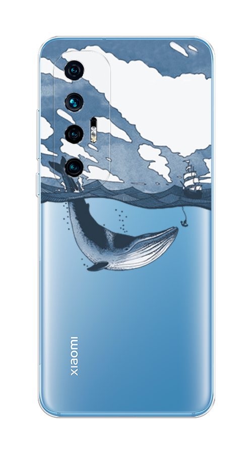 

Чехол на Xiaomi Mi 10S "Большой кит", Синий, 310550-1