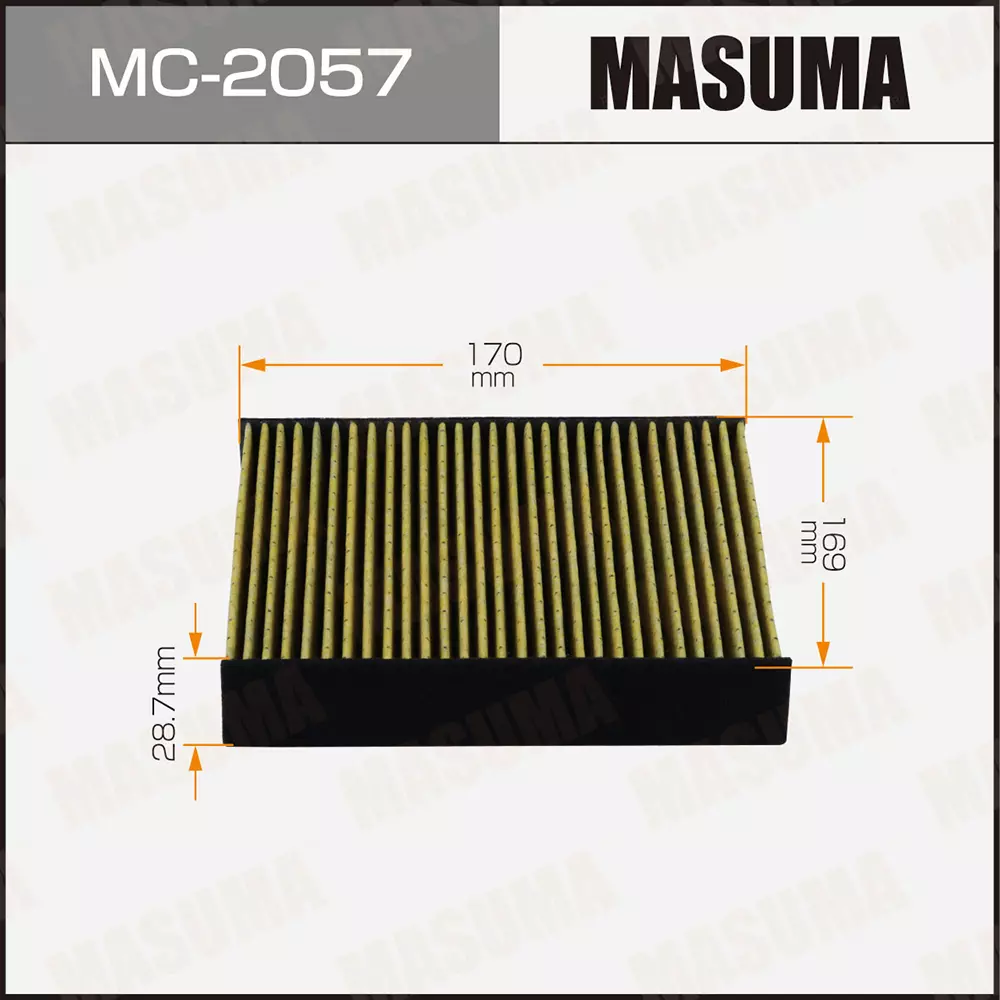 

Фильтр салона Masuma MC-2057, Masuma
