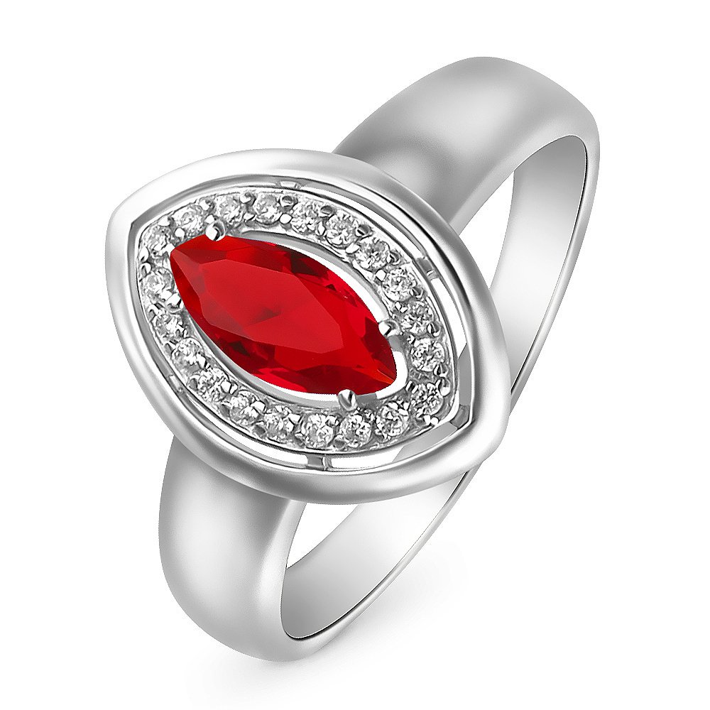 

Кольцо женское из серебра с ювелирным кристаллом, фианитом 585Gold 701008479, р. 20, 701008479