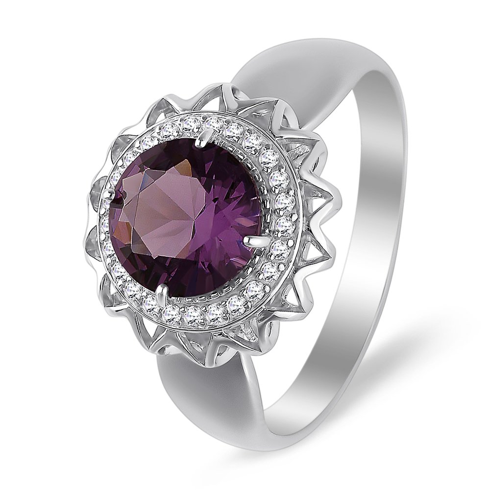 

Кольцо женское из серебра с ювелирным кристаллом, фианитом 585Gold 701008484, р. 19,5, 701008484