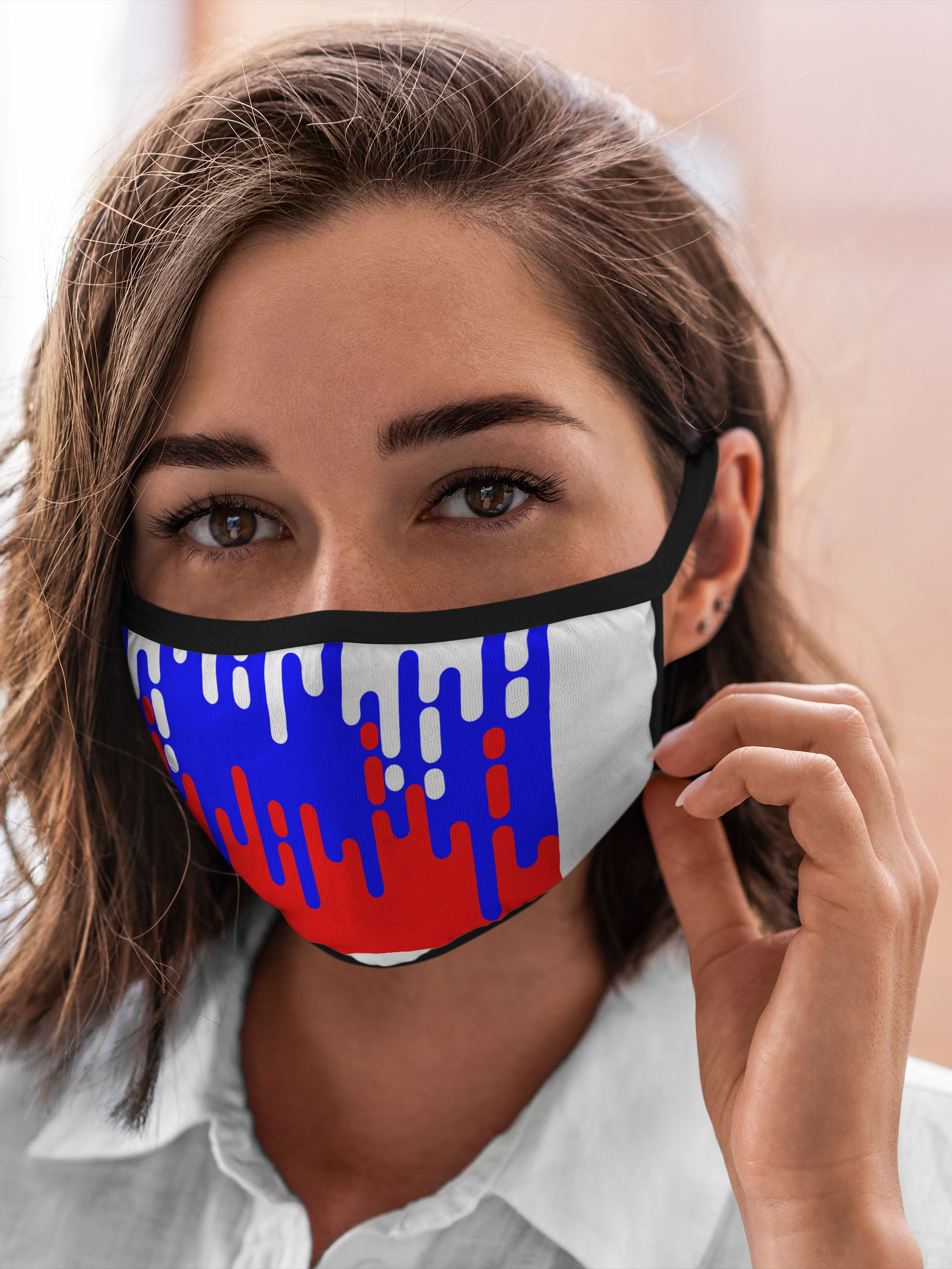 

Многоразовая маска унисекс Burnettie Флаг России Россия., Разноцветный, Флаг России Россия.