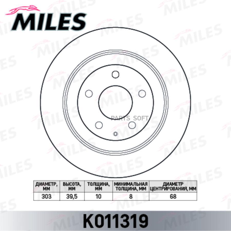

Тормозной диск Miles K011319