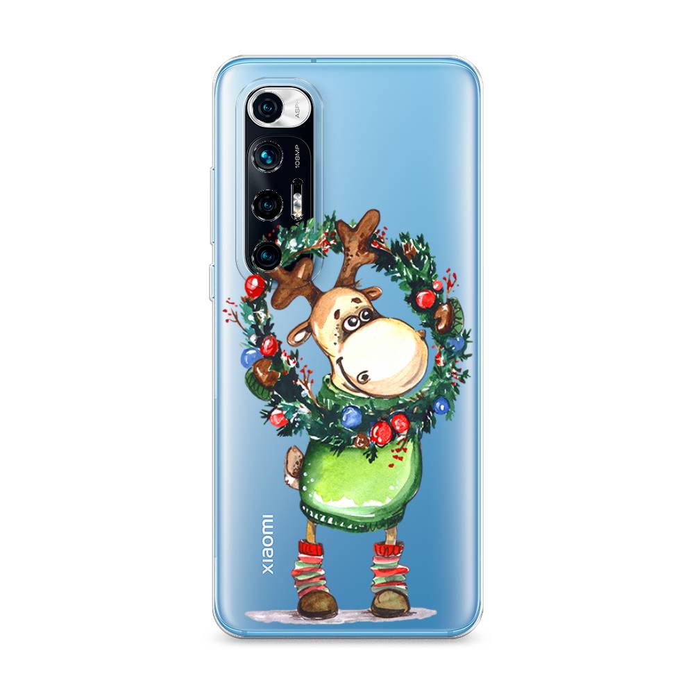 

Чехол на Xiaomi Mi 10S "Олень с новогодним венком", 310550-4