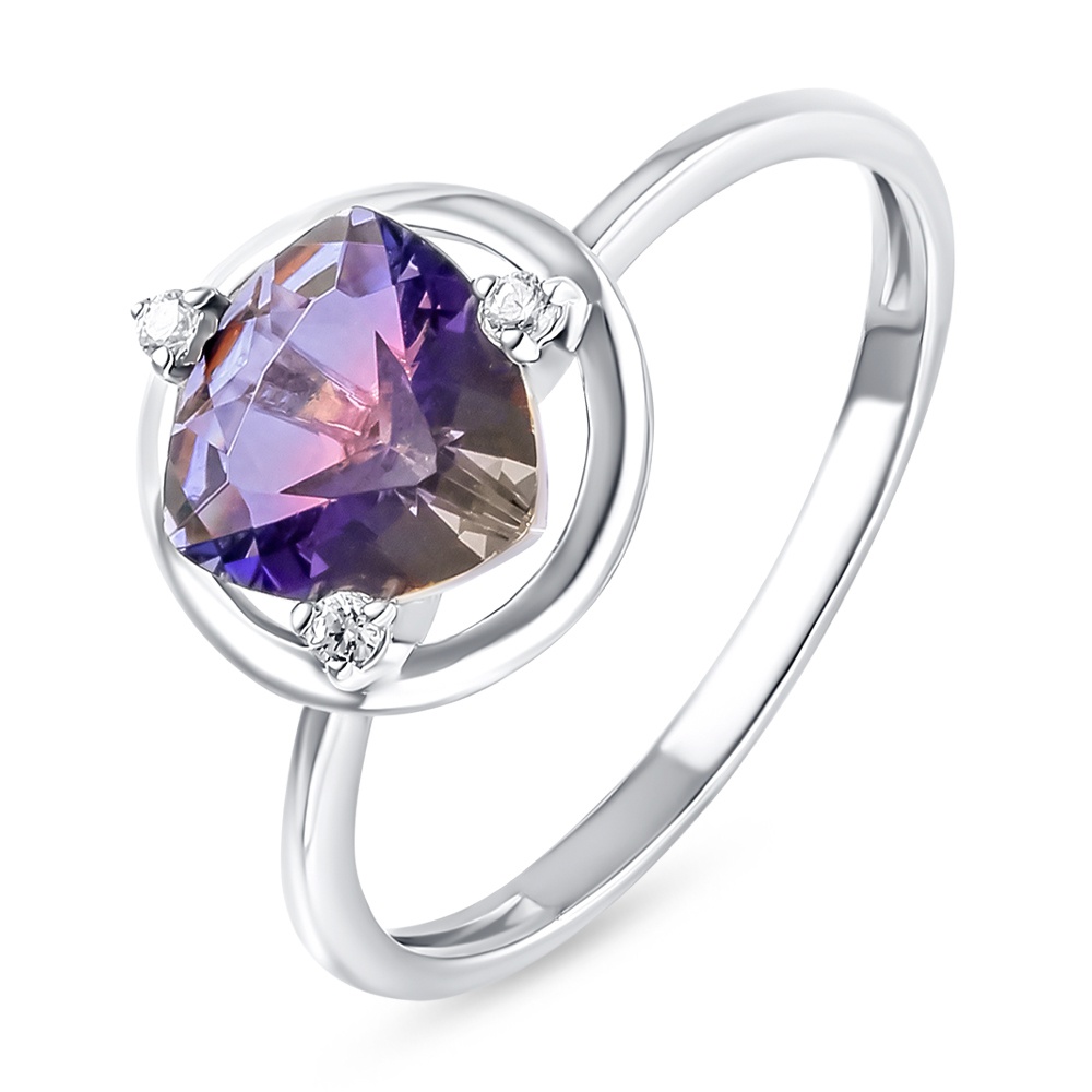 

Кольцо женское из серебра с ювелирным кристаллом, фианитом 585Gold 701012189, р, 701012189