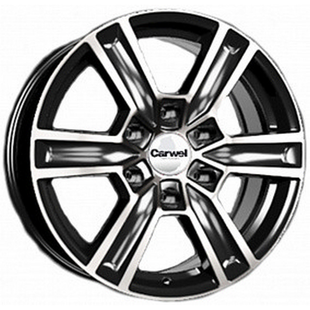 

Колесный диск Carwel Пирос 222 7.5x17/6x139.7 D106.1 ET30, Черный;серебристый