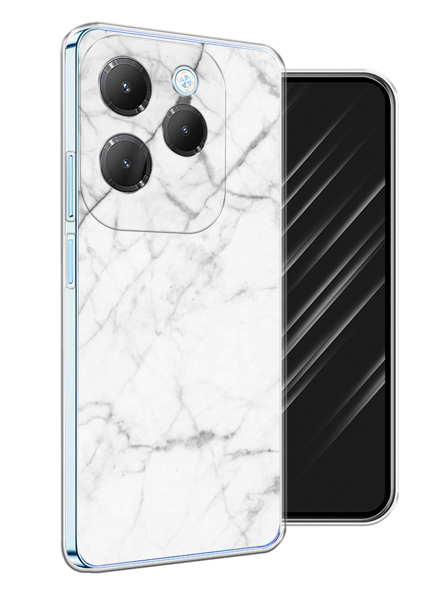 

Чехол Awog на Infinix Hot 40 Pro "Светлый мрамор", Серый, 3105350-1