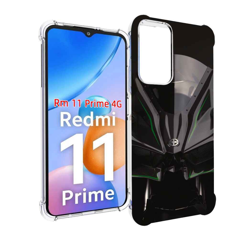 

Чехол MyPads кавасаки мото для Xiaomi Redmi 11 Prime 4G, Прозрачный, Tocco