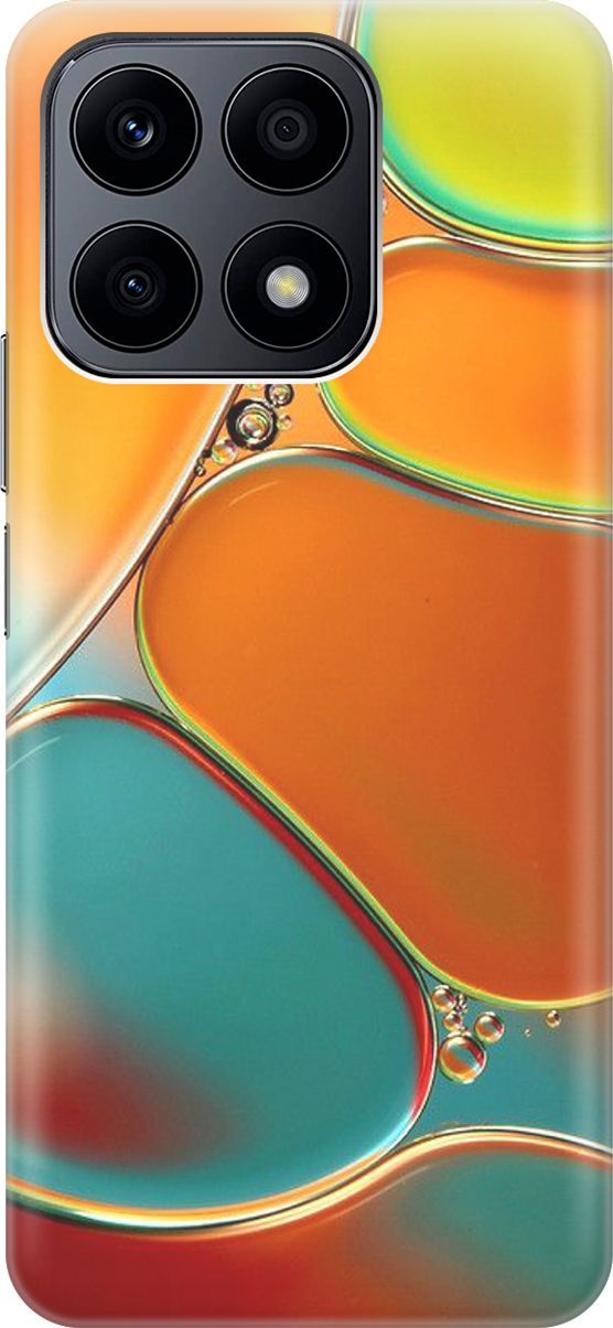 

Силиконовый чехол на Honor X8a с принтом "Разноцветные пузырьки", Голубой;оранжевый, 158874