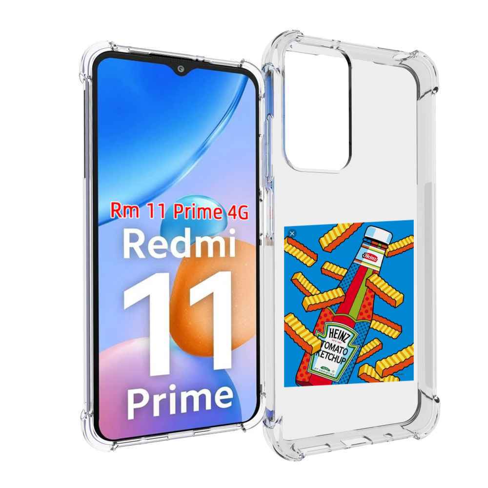

Чехол MyPads картошка с соусом для Xiaomi Redmi 11 Prime 4G, Прозрачный, Tocco