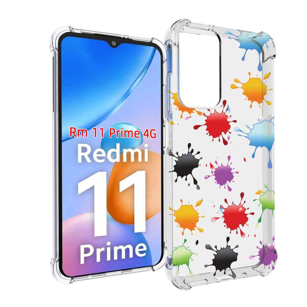

Чехол MyPads кляксы для Xiaomi Redmi 11 Prime 4G, Прозрачный, Tocco