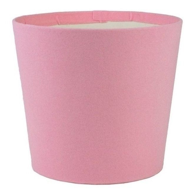 

Кашпо для цветов бархат розовое