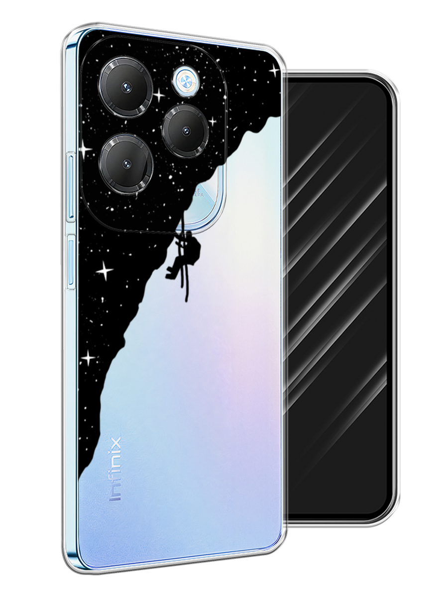 

Чехол Awog на Infinix Hot 40 Pro "Скалолаз в космосе", Черный;белый;бежевый, 3105350-1