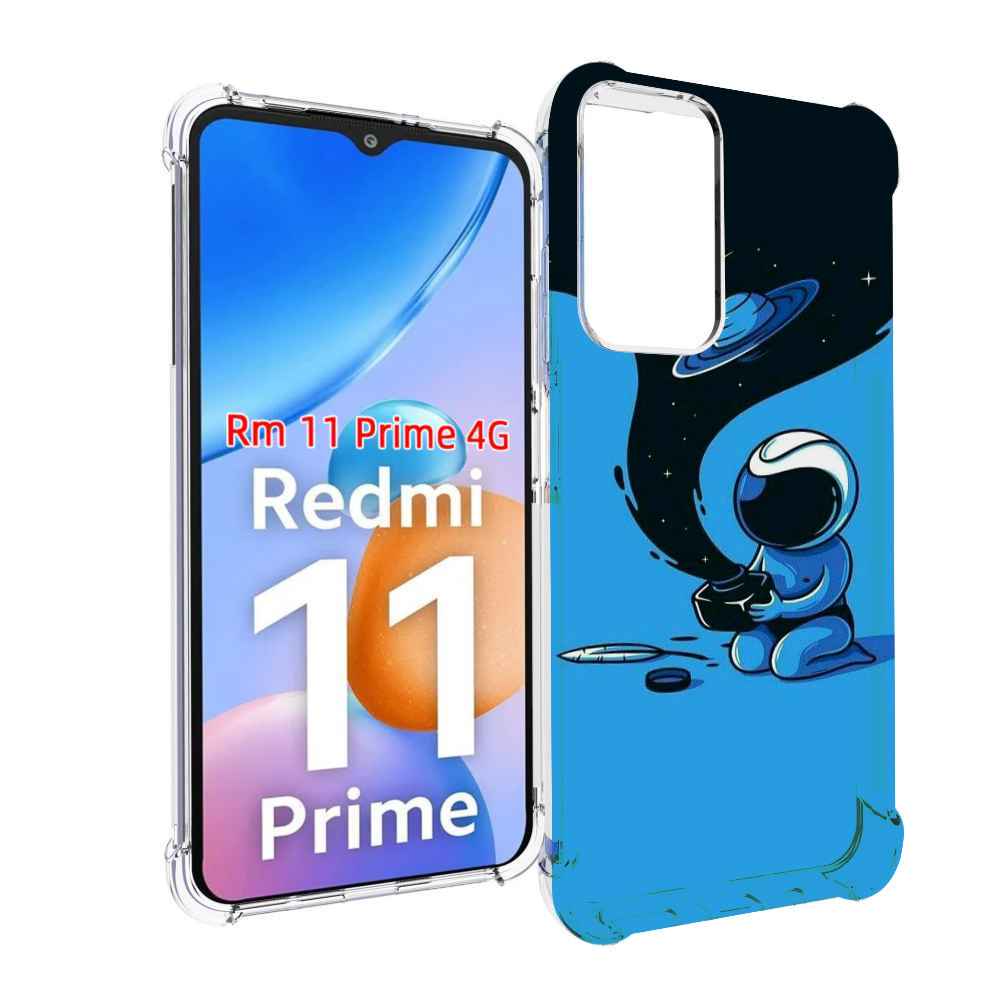 

Чехол MyPads космос из черной краски для Xiaomi Redmi 11 Prime 4G, Прозрачный, Tocco
