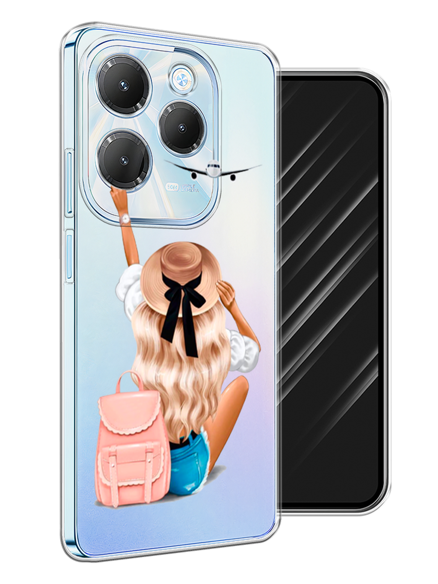 

Чехол Awog на Infinix Hot 40 Pro "Автостопом самолетом", Бежевый;белый, 3105350-1