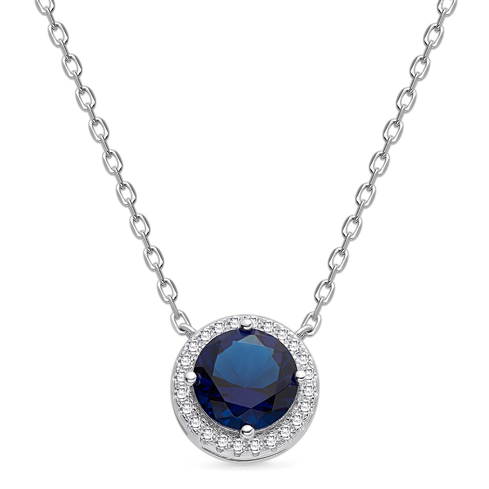 

Колье из серебра ювелирным кристаллом, цирконом 585Gold 706000243, 706000243