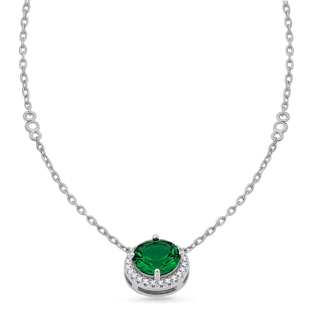 

Колье из серебра ювелирным кристаллом, цирконом 585Gold 706000245, 706000245