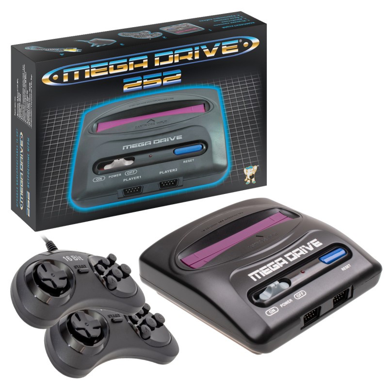 

Игровая приставка Mega Drive SMD-252L + 252 игры, Черный, SMD-252L