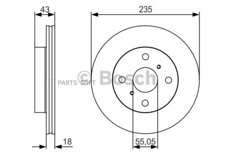 

Тормозной диск BOSCH 0986479S46