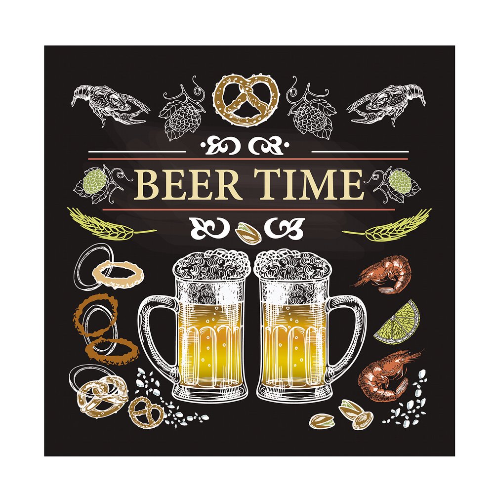 фото Подставка под горячее beer time 14 х 14 см nobrand