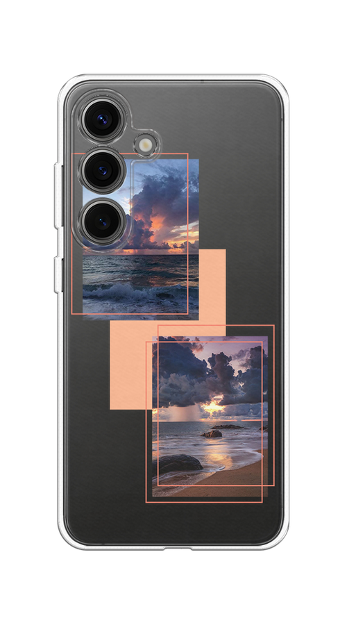 

Чехол на Samsung Galaxy S25 "Sky collage", Розовый;прозрачный;синий, 2110350-1
