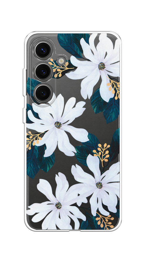 

Чехол на Samsung Galaxy S25 "Delilah Flower", Зеленый;белый, 2110350-1