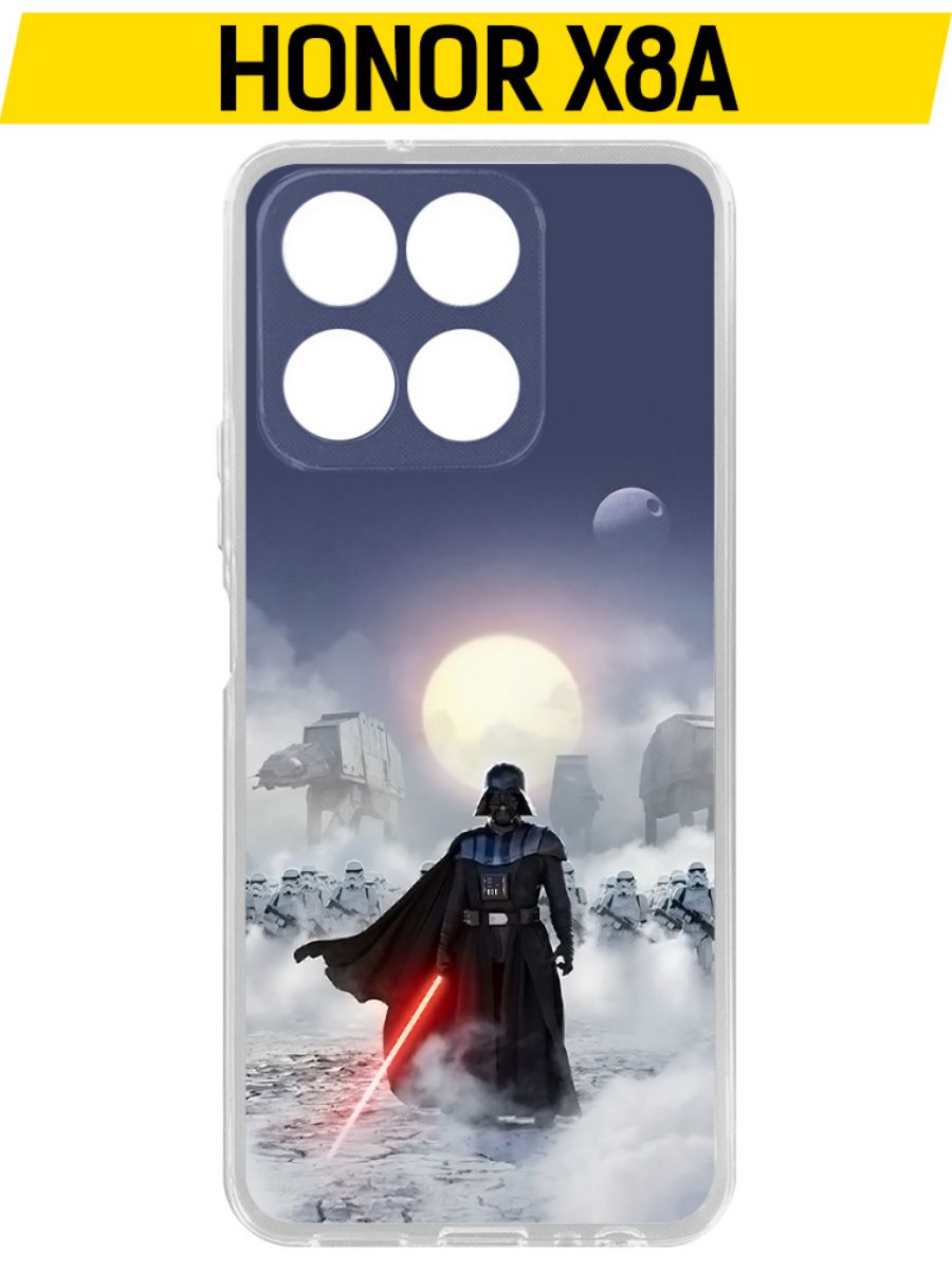 

Чехол-накладка Krutoff Clear Case Звездные Войны. Дарт Вейдер для Honor X8a, Прозрачный